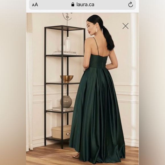 Royal Blue Satin dress - Picture 5 of 6